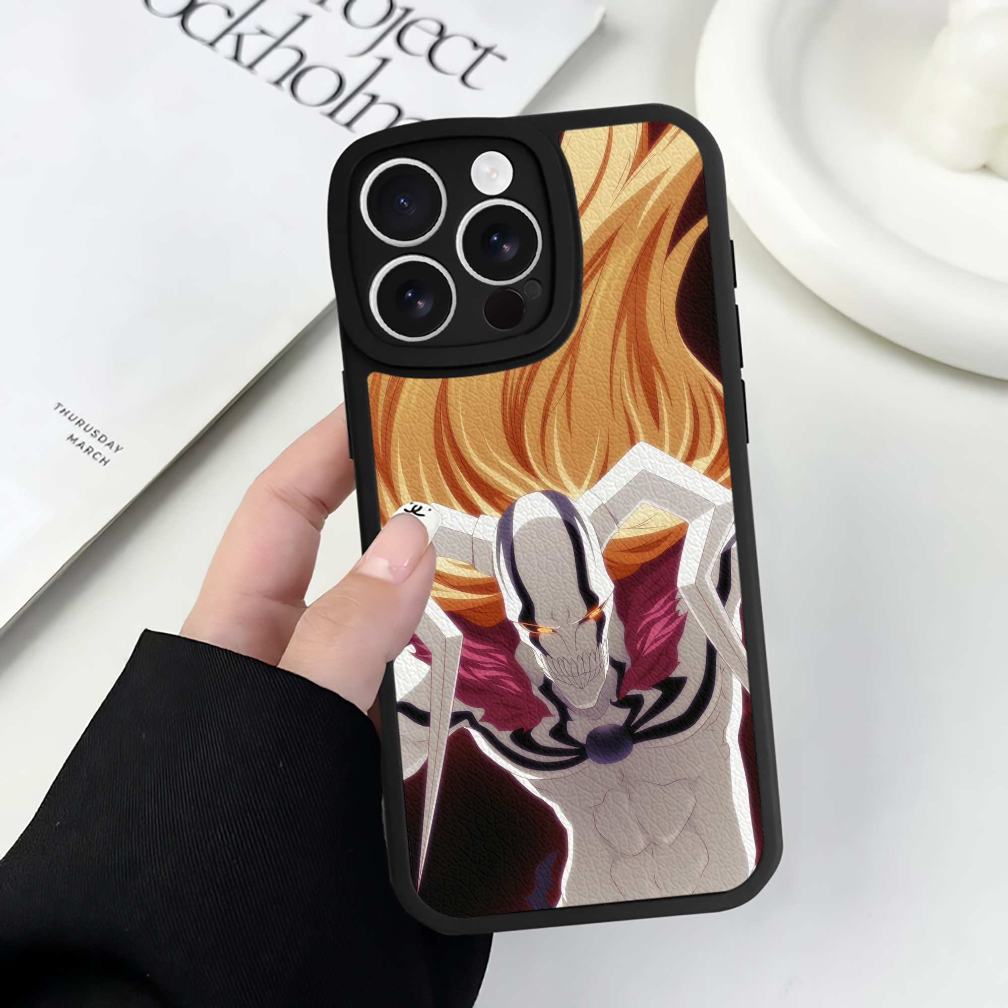 （画像用） ブリーチ BLEACH 【iPhone 16シリーズ対応】シリコンスマホケース（レザー調） 材質：シリコン